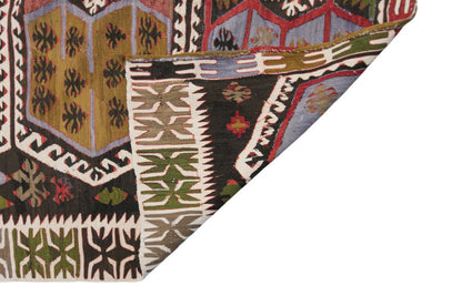 anatolian kilim, 5x13 ft kilim, 148x411 cm
