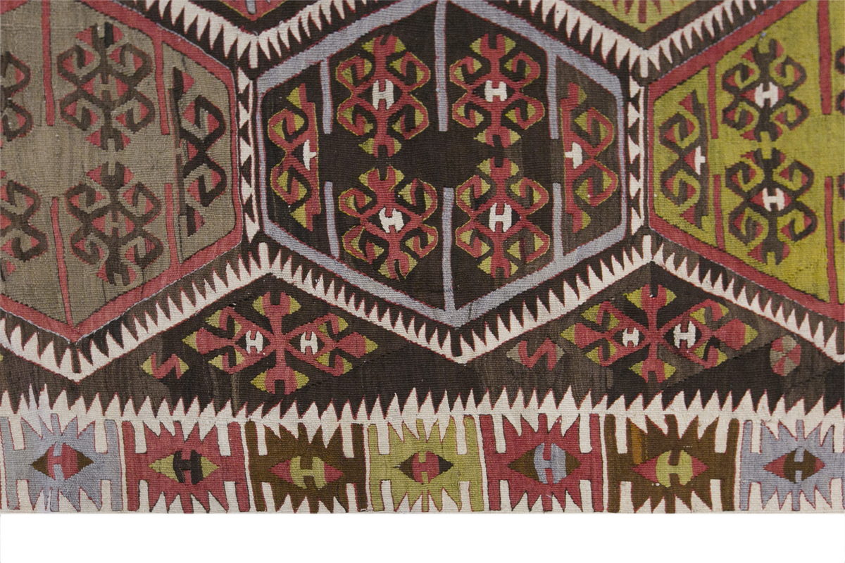 anatolian kilim, 5x13 ft kilim, 158x392 cm
