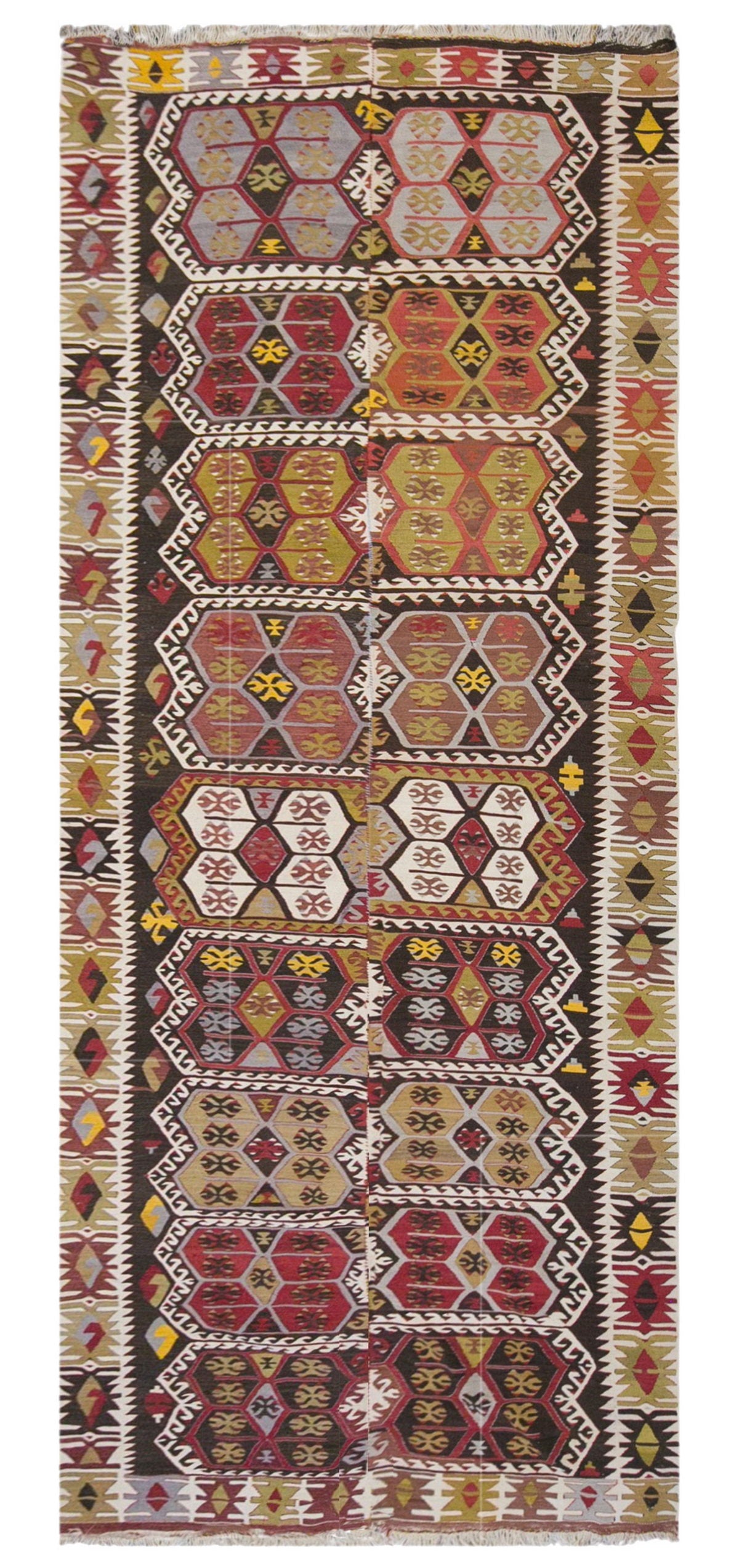 anatolian kilim, 5x13 ft kilim, 158x393 cm
