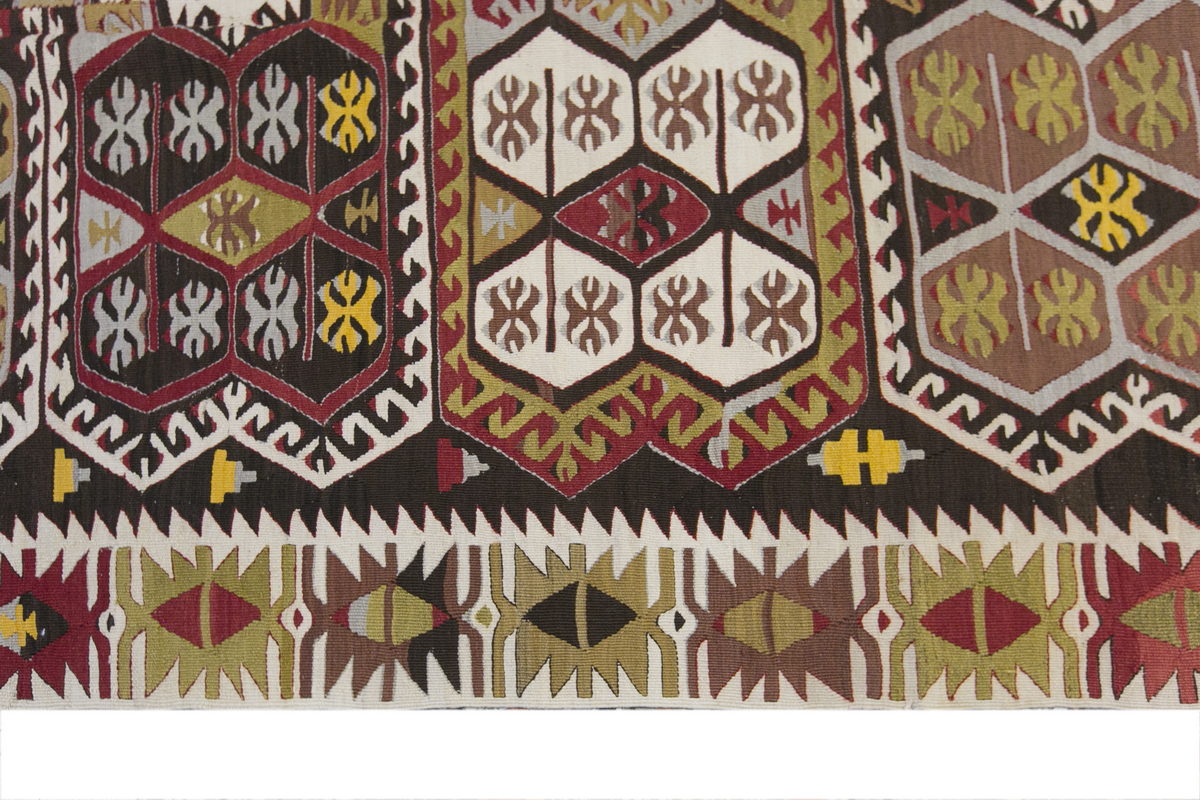 anatolian kilim, 5x13 ft kilim, 158x393 cm