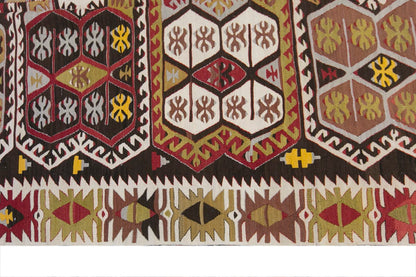 anatolian kilim, 5x13 ft kilim, 158x393 cm