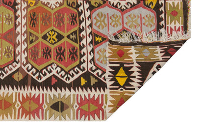 anatolian kilim, 5x13 ft kilim, 158x393 cm