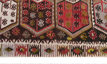 anatolian kilim, 5x14 ft kilim, 164x435 cm