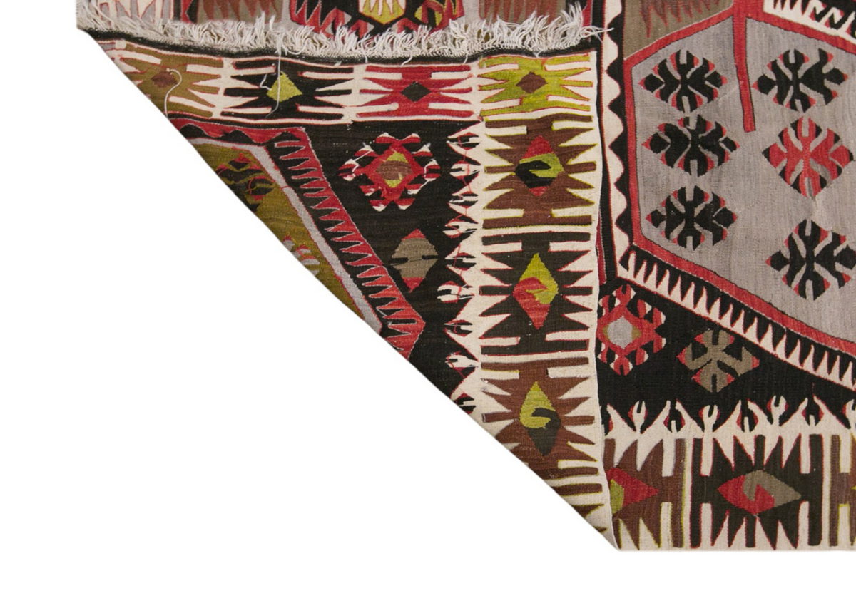 anatolian kilim, 5x14 ft kilim, 164x435 cm