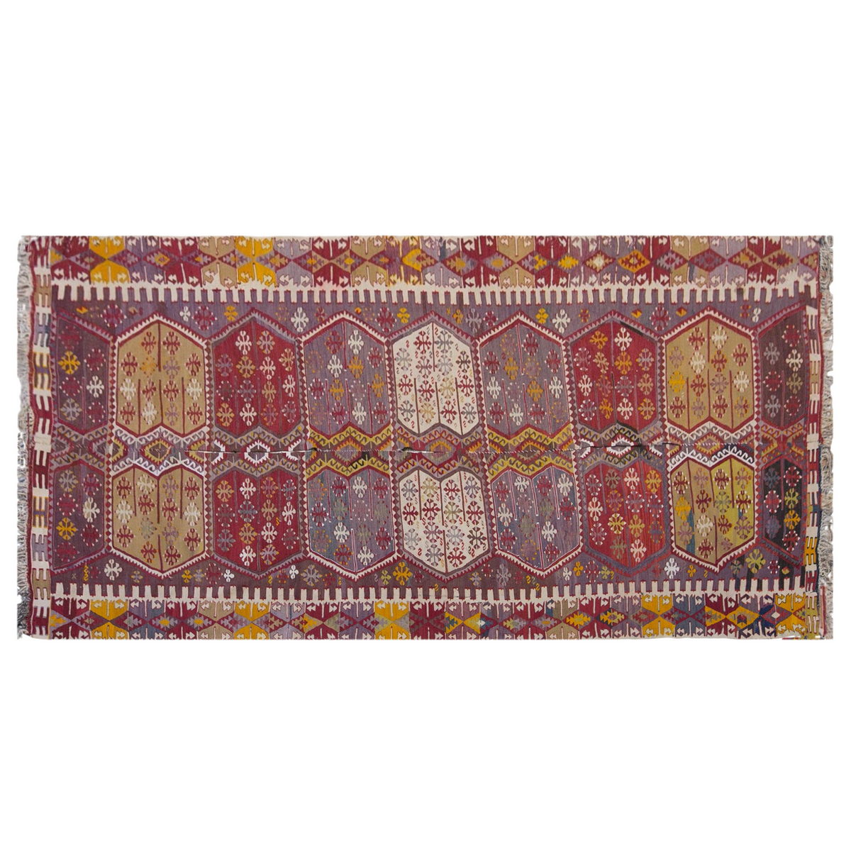 anatolian kilim, 6x11 ft kilim, 175x339 cm