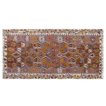 anatolian kilim, 6x11 ft kilim, 178x346 cm