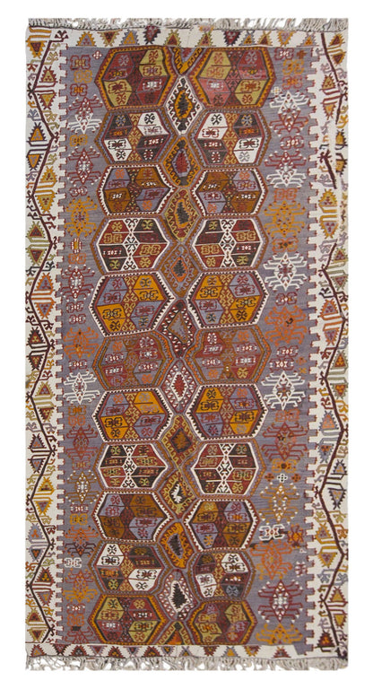 anatolian kilim, 6x11 ft kilim, 178x346 cm