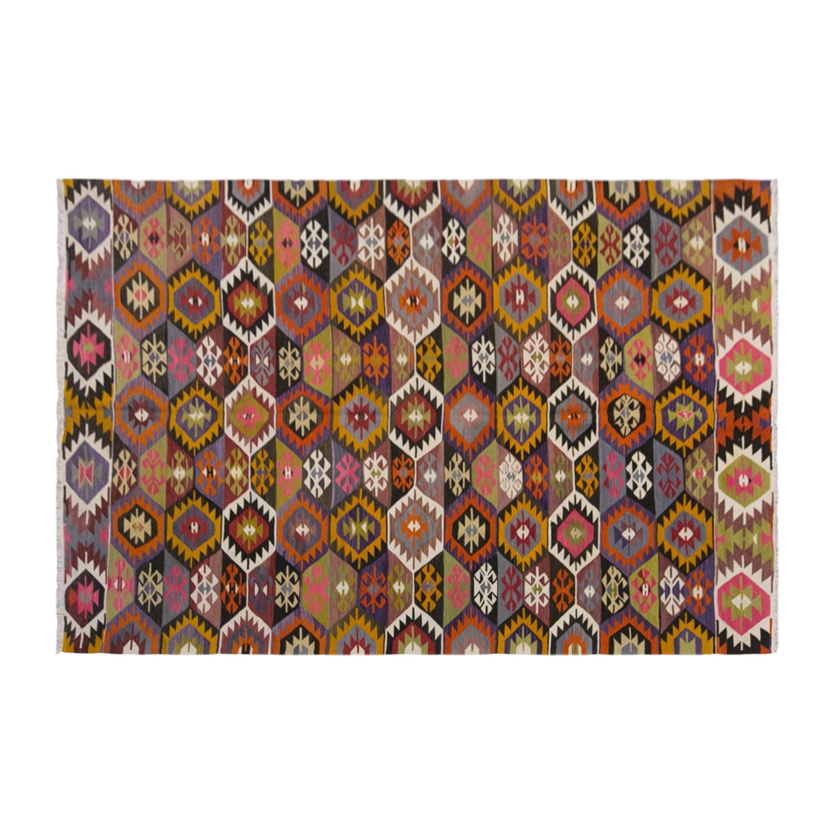 anatolian kilim, 6x11 ft kilim, 196x327 cm