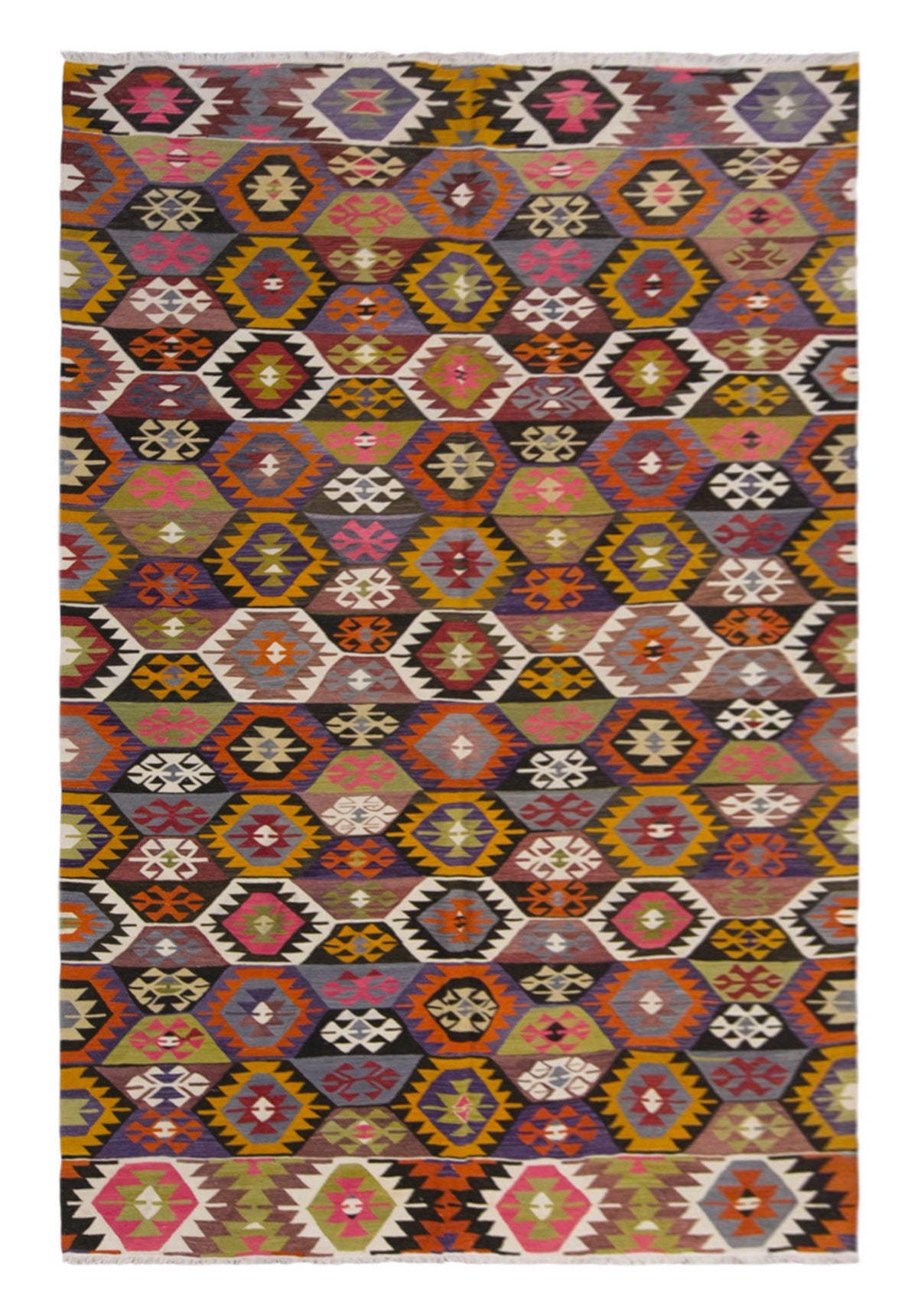 anatolian kilim, 6x11 ft kilim, 196x327 cm