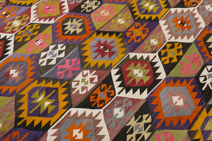 anatolian kilim, 6x11 ft kilim, 196x327 cm