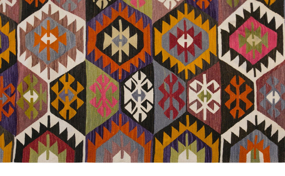 anatolian kilim, 6x11 ft kilim, 196x327 cm