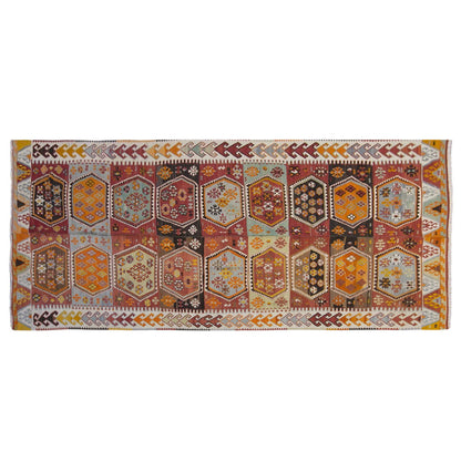 anatolian kilim, 6x13 ft kilim, 175x400 cm