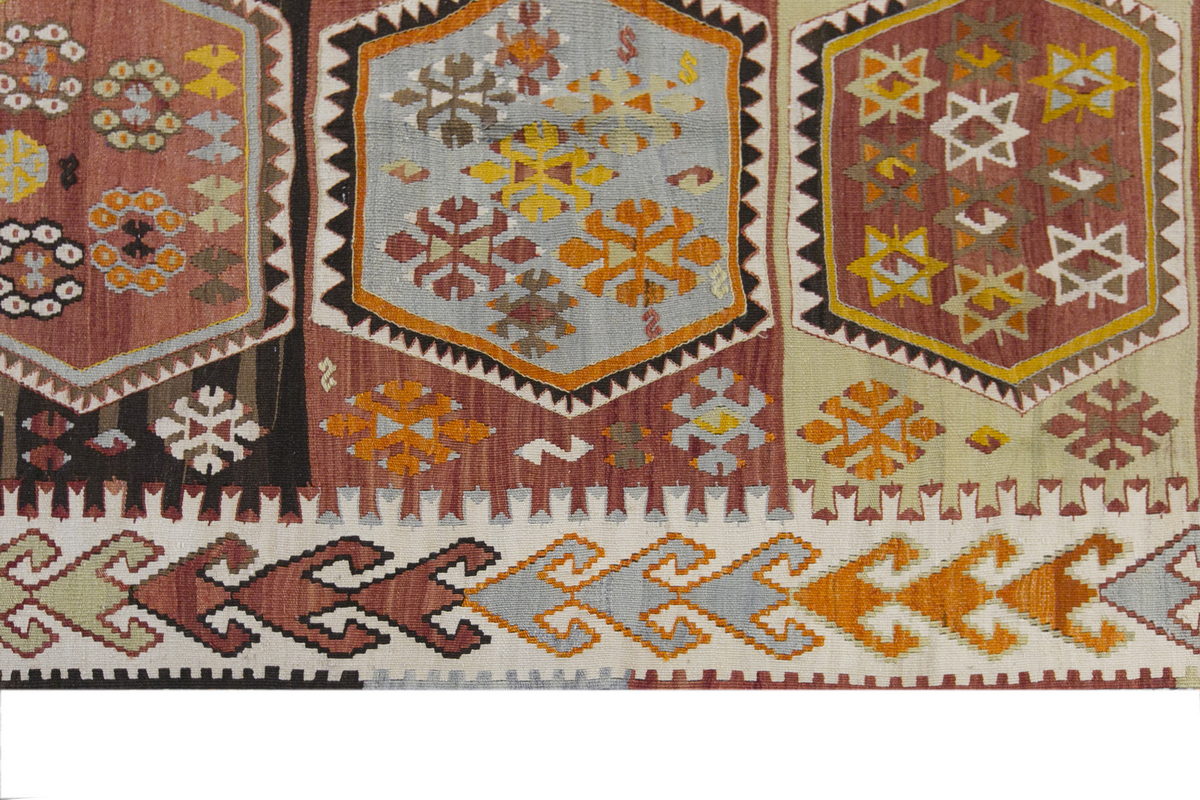 anatolian kilim, 6x13 ft kilim, 175x400 cm