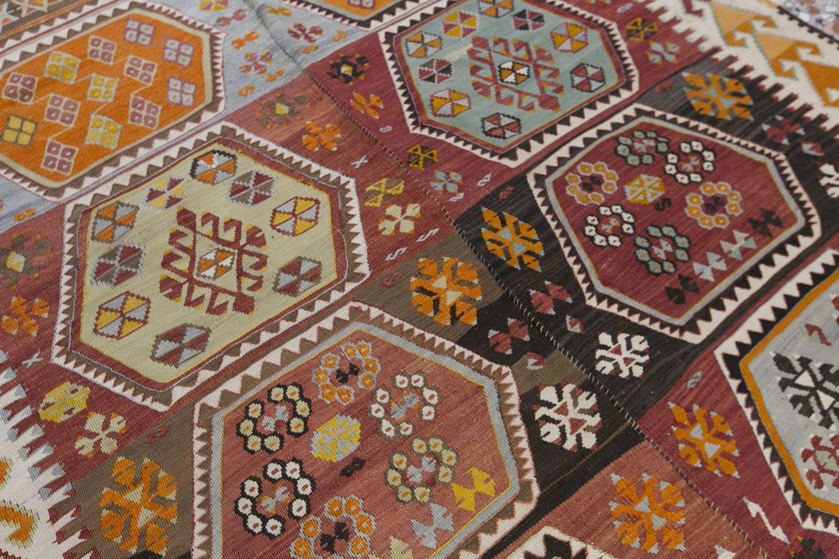 anatolian kilim, 6x13 ft kilim, 175x400 cm