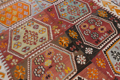 anatolian kilim, 6x13 ft kilim, 175x400 cm
