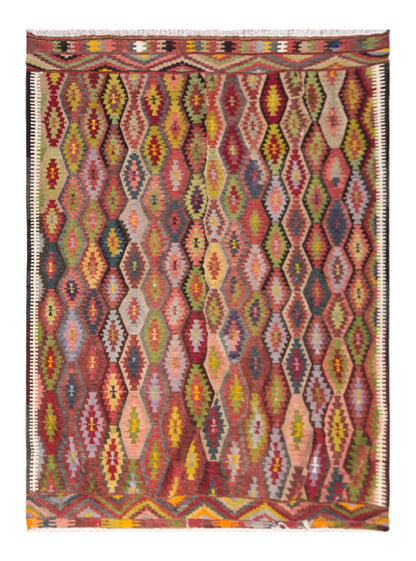 anatolian kilim, 7x11 ft kilim, 210x332 cm