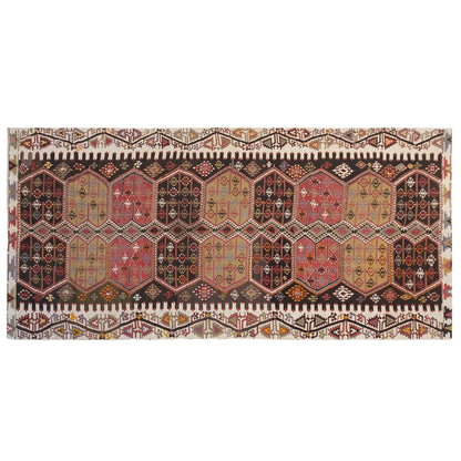 anatolian kilim, 7x15 ft kilim, 212x447 cm