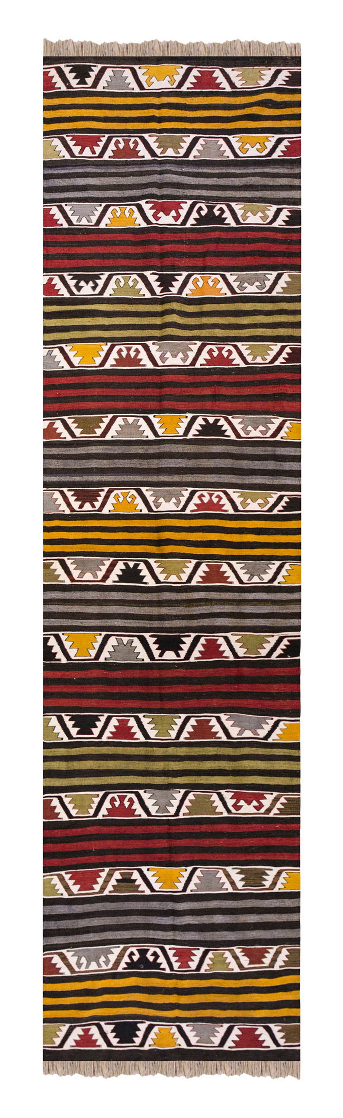Anatolian Kilim Runner from Konya, 94 x 444 cm, 3.1 x 14.6 ft