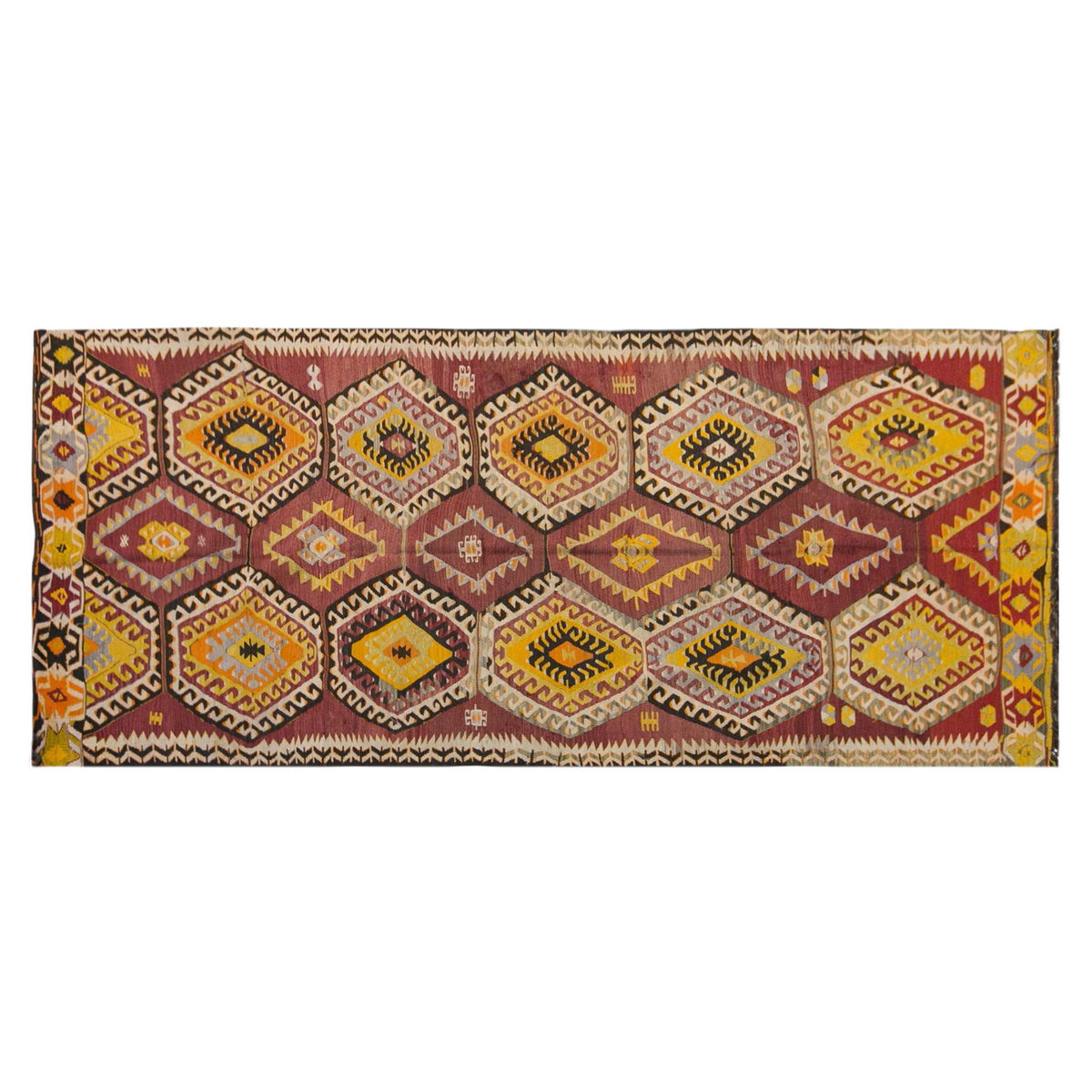 anatolian tribal, 138x312 cm, 5x10 large kilim