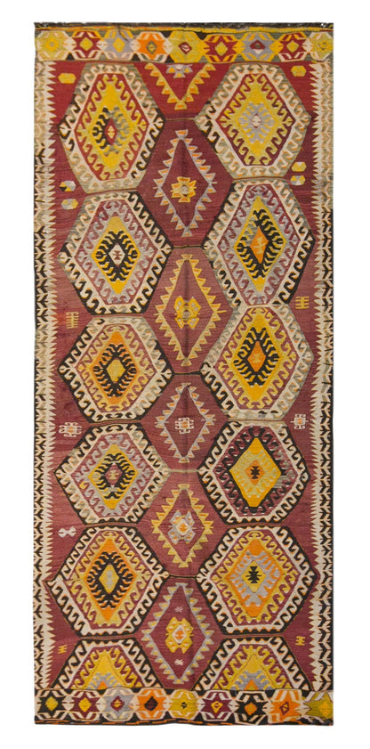 anatolian tribal, 138x312 cm, 5x10 large kilim