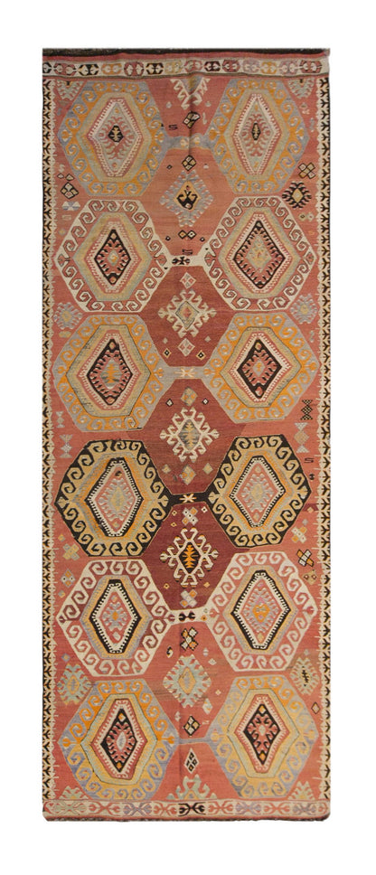 anatolian tribal, 149x374 cm, 5x12 oversized kilim