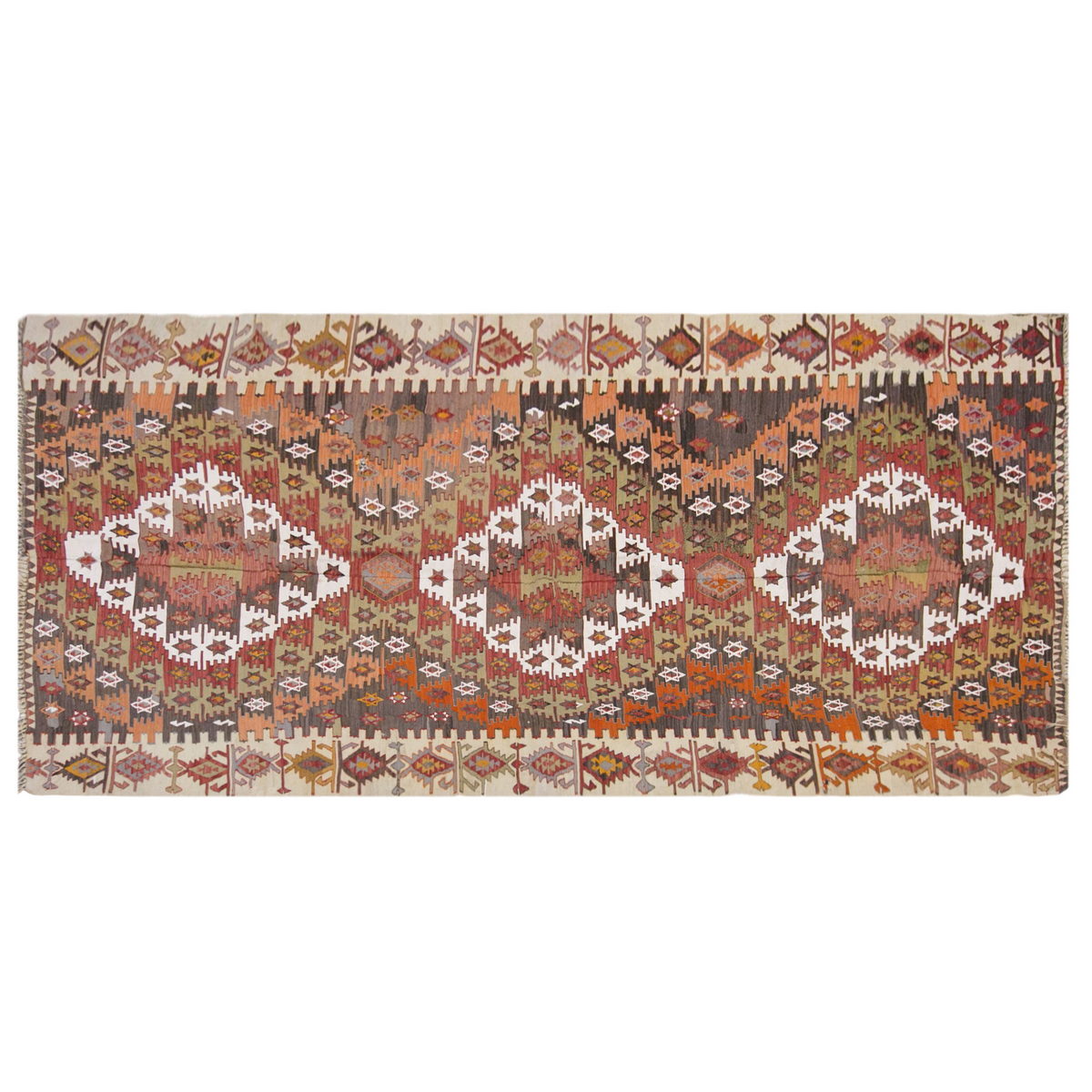 anatolian tribal, 154x322 cm kilim, 5x11 large kilim
