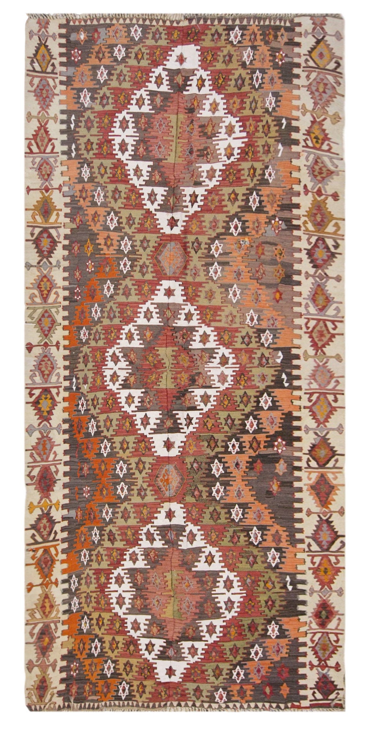 anatolian tribal, 154x322 cm kilim, 5x11 large kilim