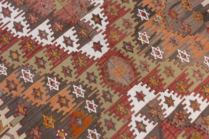 anatolian tribal, 154x322 cm kilim, 5x11 large kilim
