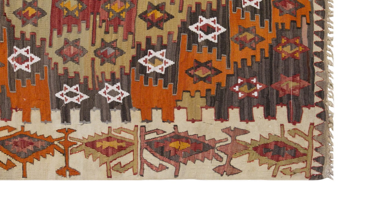 anatolian tribal, 154x322 cm kilim, 5x11 large kilim