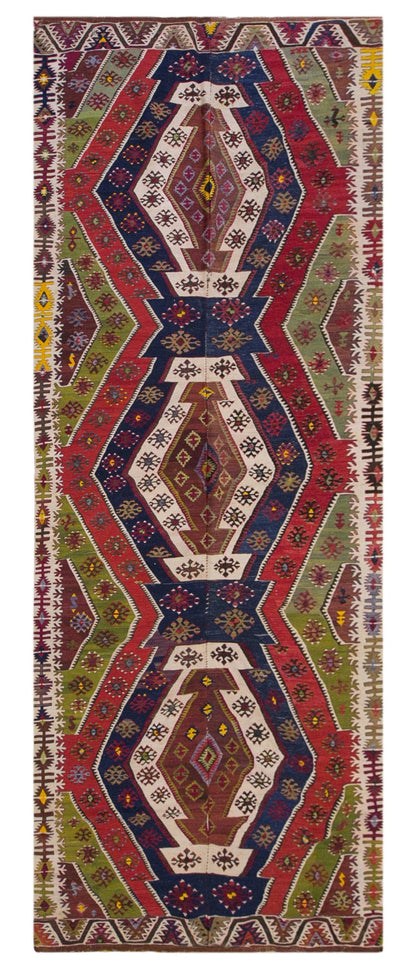 anatolian tribal, 154x402 cm, 5x13 oversized kilim