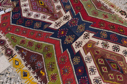 anatolian tribal, 154x402 cm, 5x13 oversized kilim