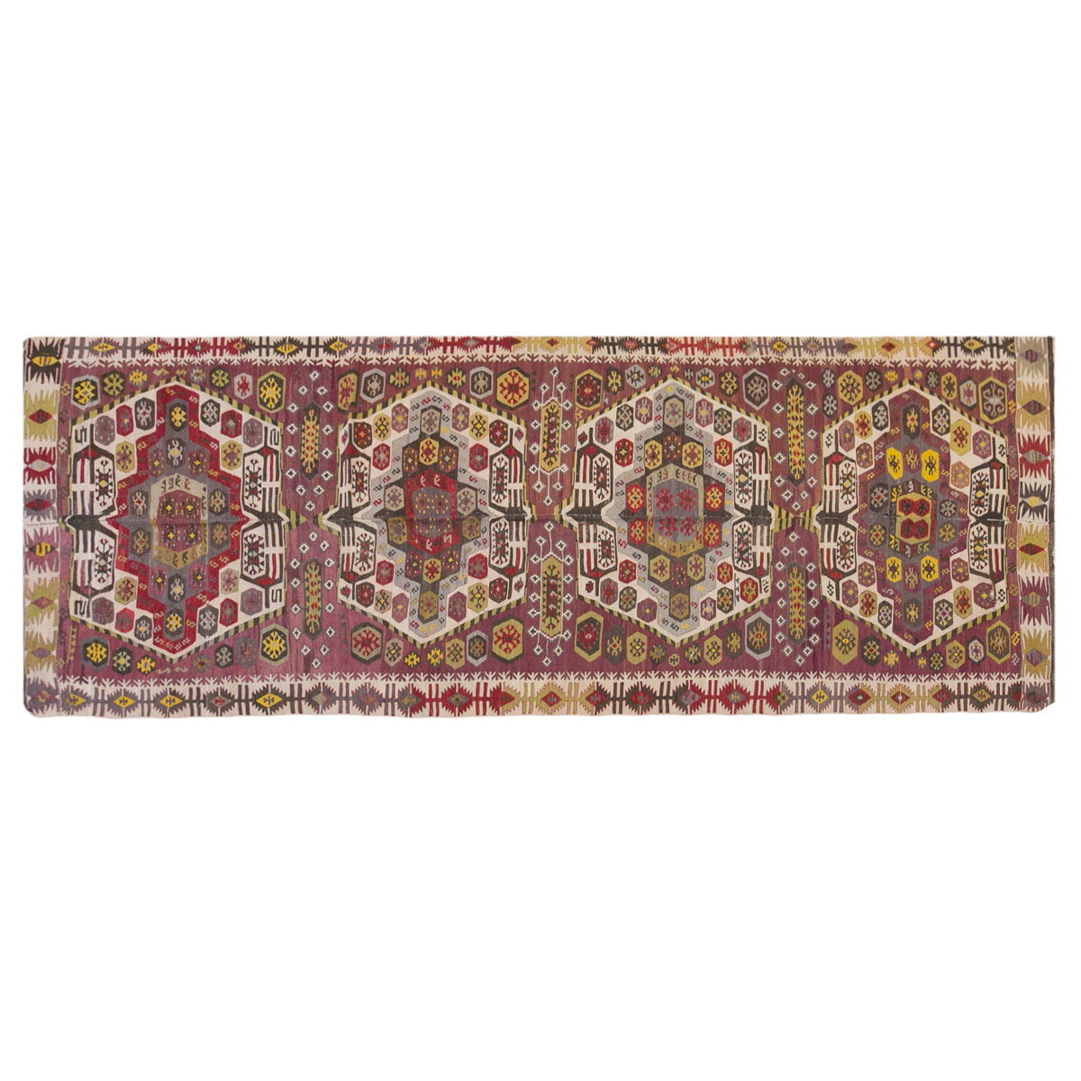 anatolian tribal, 154x410 cm, 5x13 oversized kilim