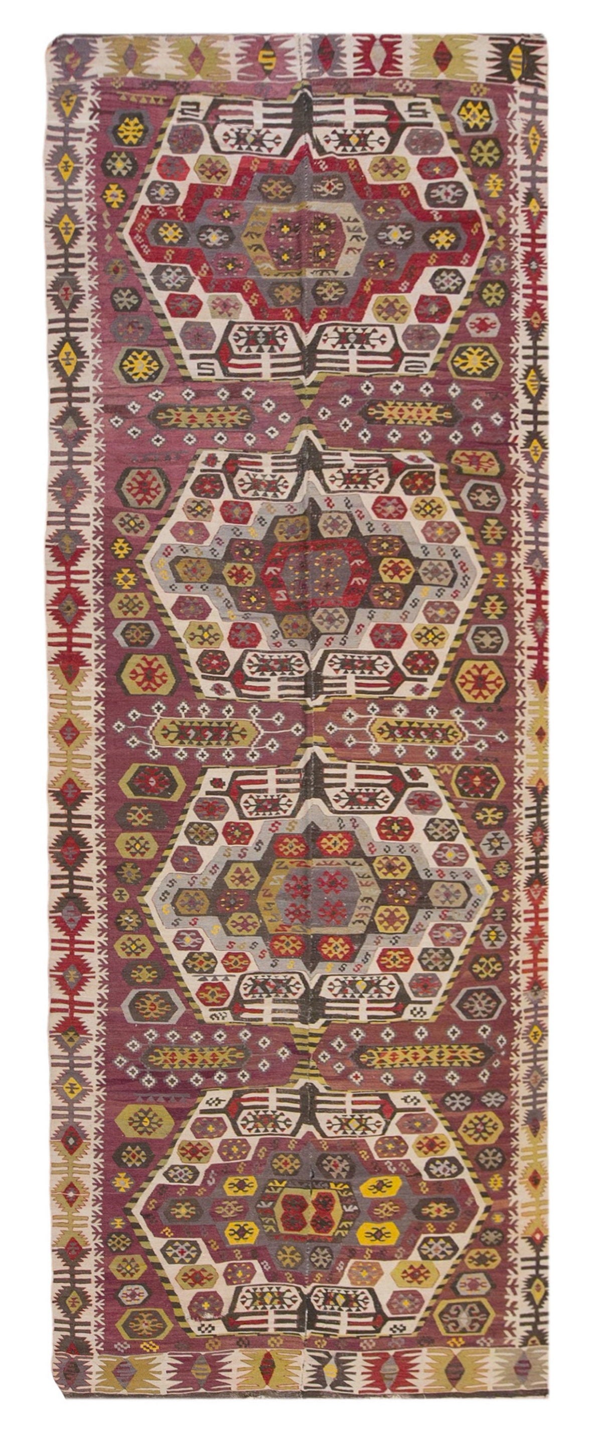 anatolian tribal, 154x410 cm, 5x13 oversized kilim