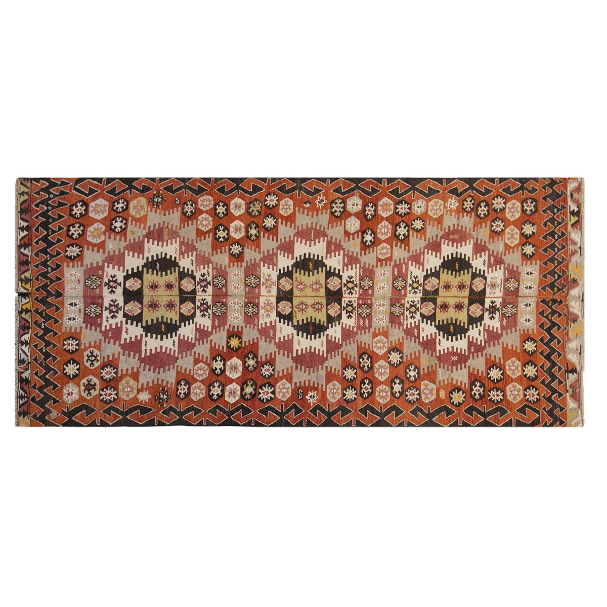 anatolian tribal, 155x355 cm, 5x12 oversized kilim