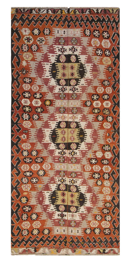 anatolian tribal, 155x355 cm, 5x12 oversized kilim