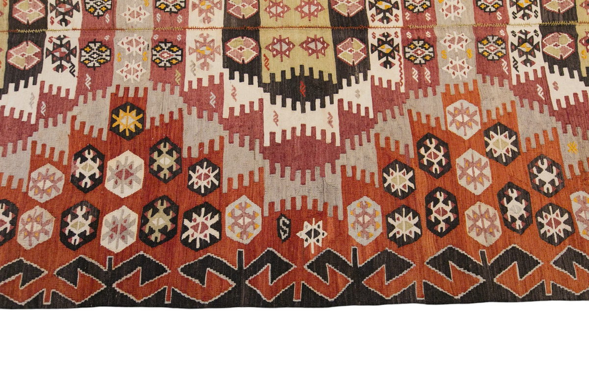 anatolian tribal, 155x355 cm, 5x12 oversized kilim