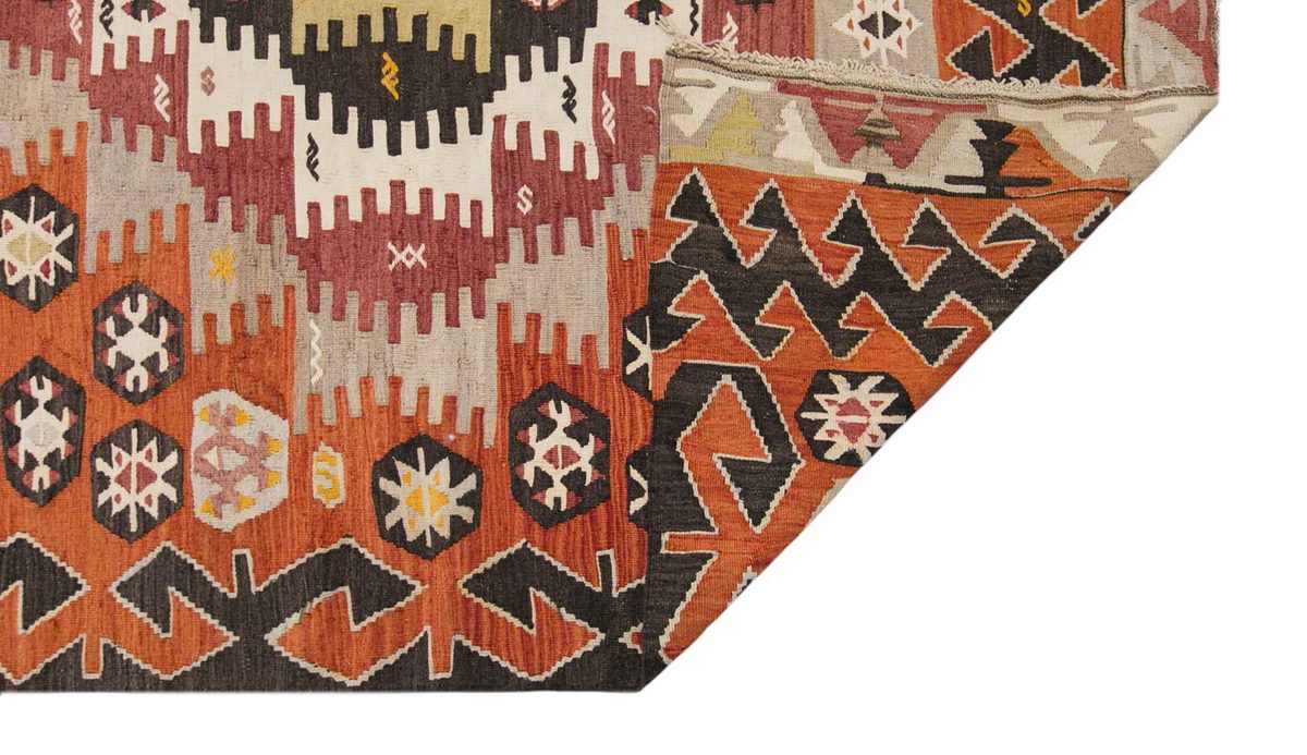 anatolian tribal, 155x355 cm, 5x12 oversized kilim