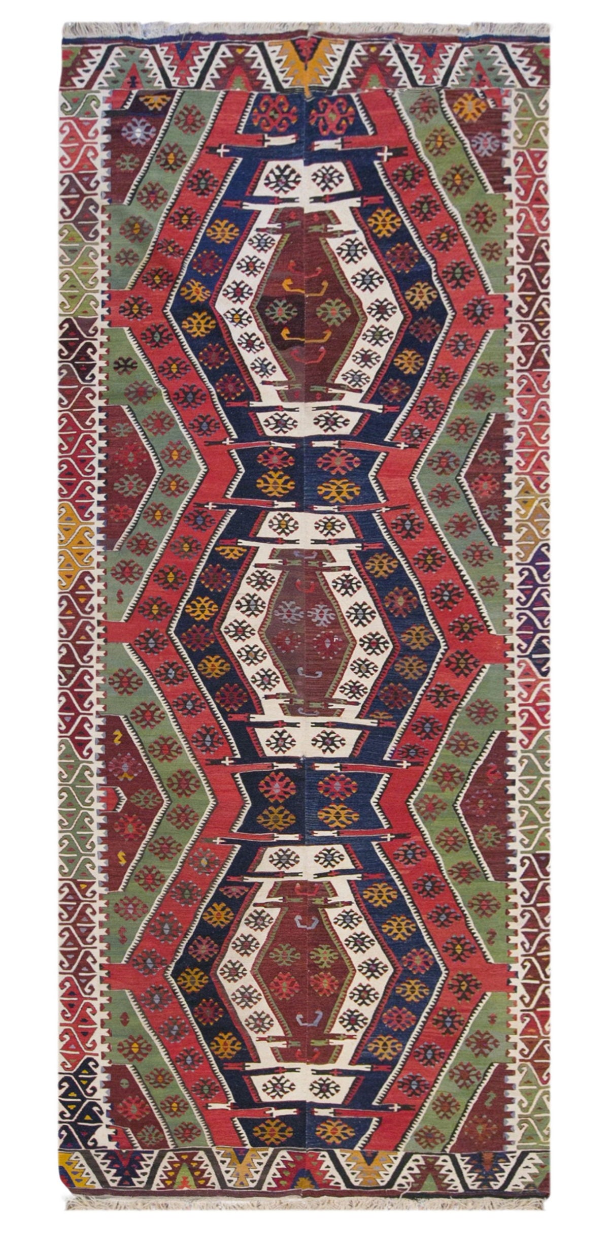 anatolian tribal, 160x358 cm kilim, 5x12 oversized kilim
