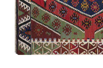 anatolian tribal, 160x358 cm kilim, 5x12 oversized kilim