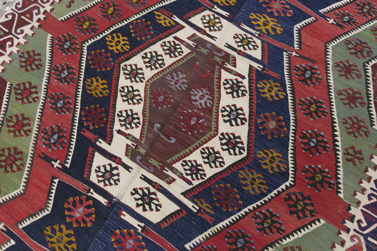 anatolian tribal, 160x358 cm kilim, 5x12 oversized kilim