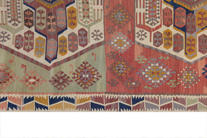 anatolian tribal, 160x376 cm kilim, 5x12 oversized kilim