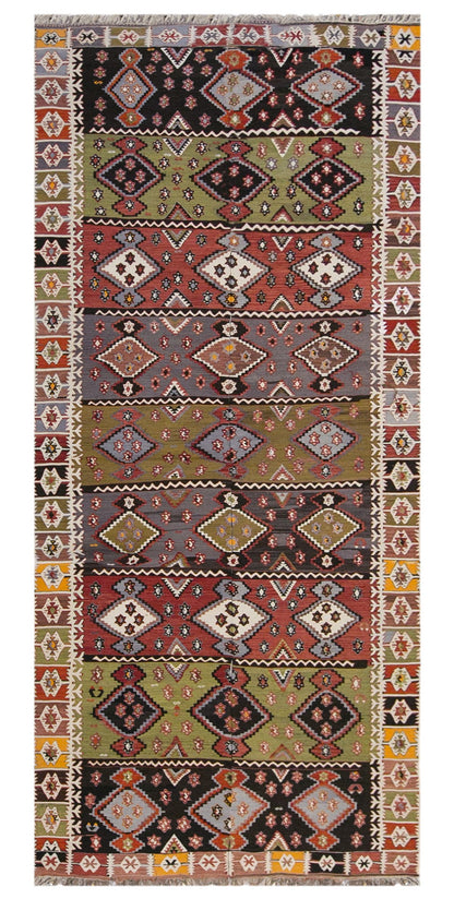 anatolian tribal, 161x362 cm, 5x12 oversized kilim
