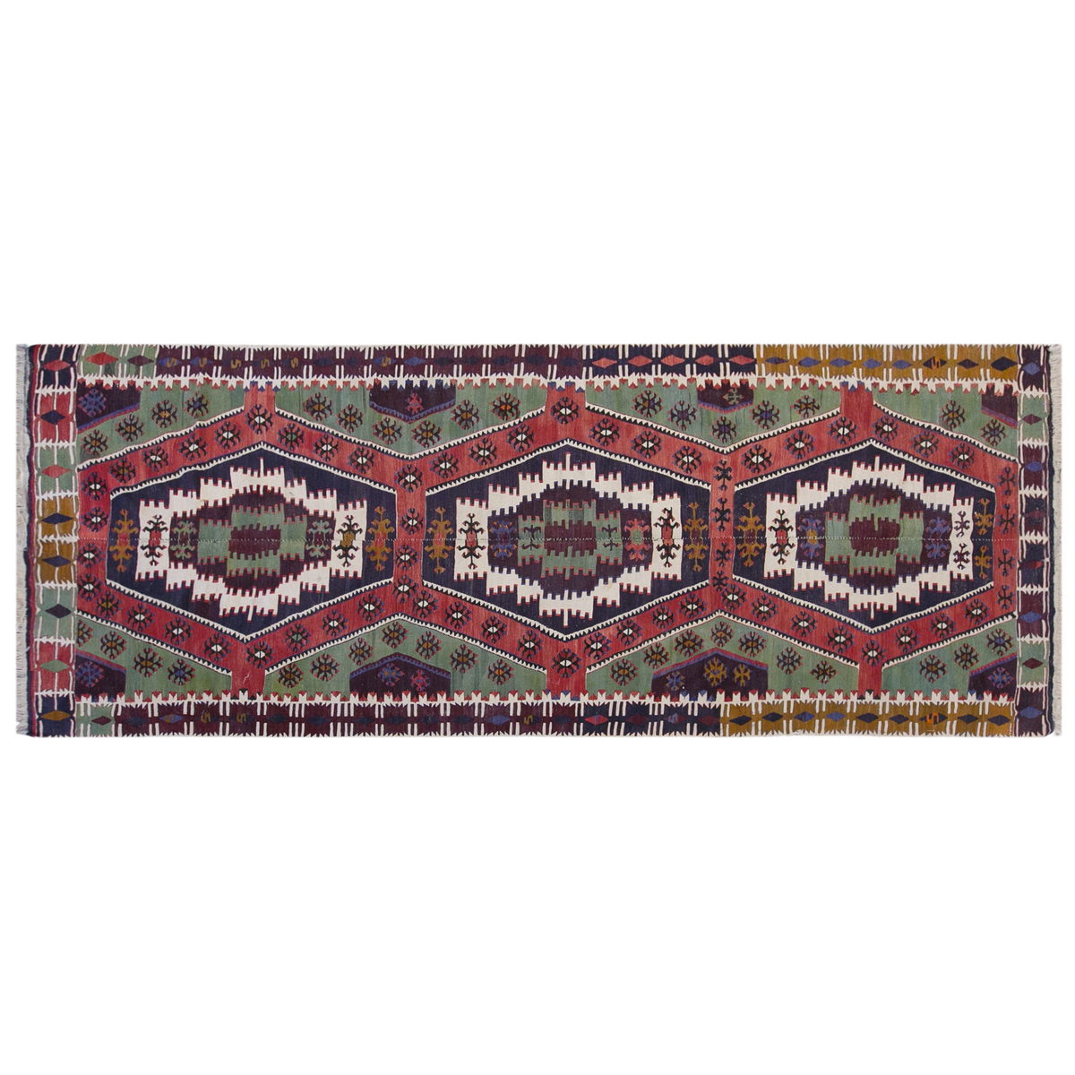 anatolian tribal, 161x384 cm, 5x13 oversized kilim