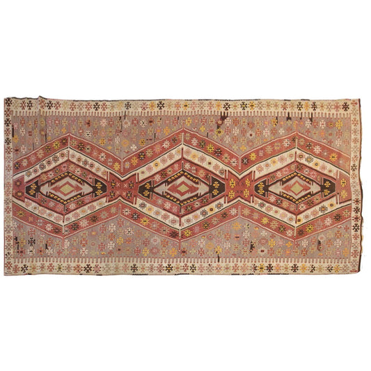 anatolian tribal, 166x423 cm, 5x14 oversized kilim