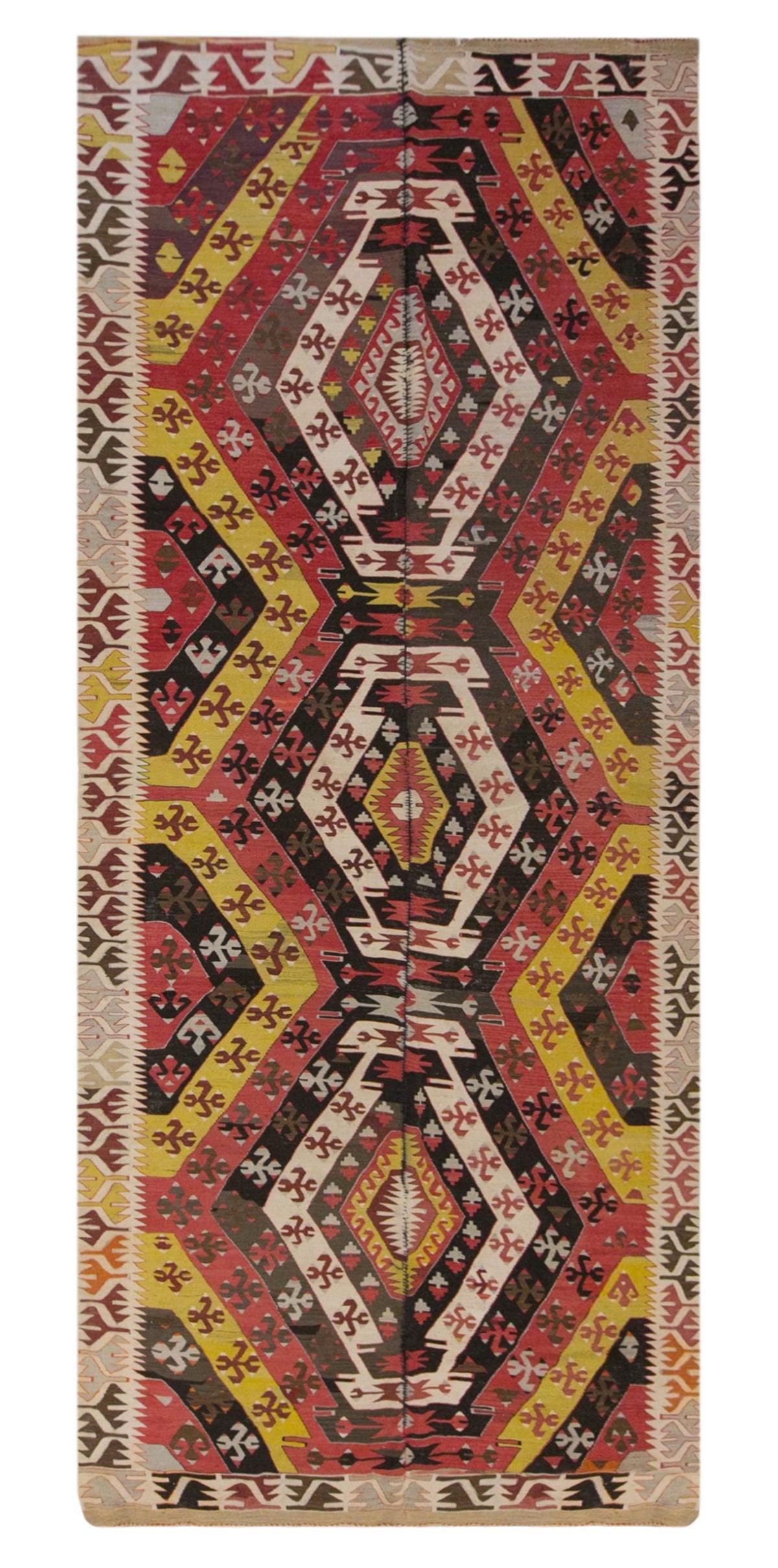 anatolian tribal, 176x426 cm, 6x14 oversized kilim