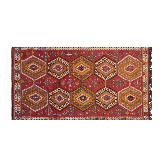 anatolian tribal, 185x355 cm, 6x12 oversized kilim