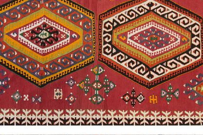 anatolian tribal, 185x355 cm, 6x12 oversized kilim