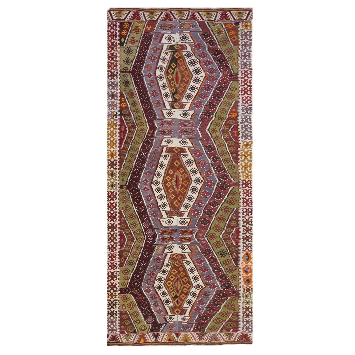 anatolian tribal, 189x434 cm, 6x14 oversized kilim