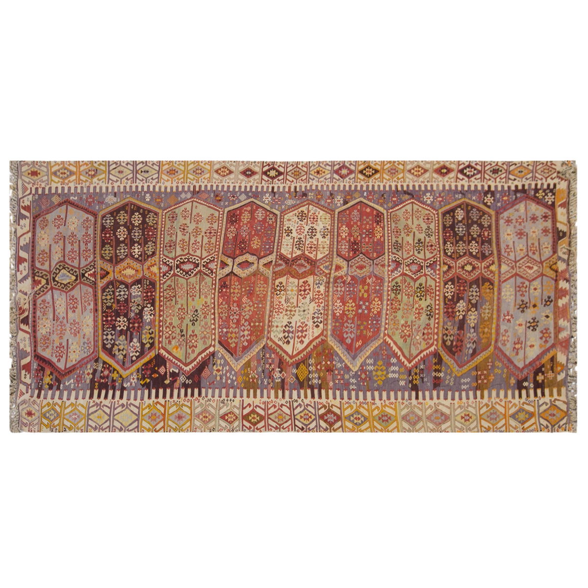 anatolian tribal, 190x375 cm, 6x12 oversized kilim