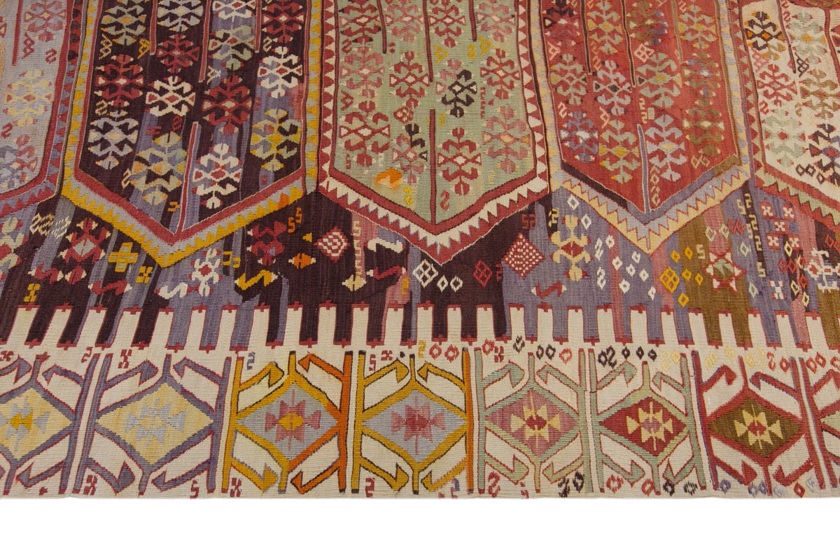anatolian tribal, 190x375 cm, 6x12 oversized kilim